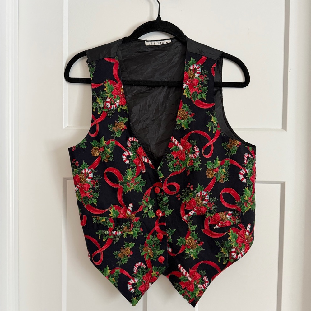 Vintage 90s ugly Christmas vest size S/M